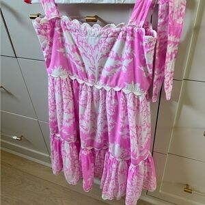 Juliet Dunn Tie Strap Mini Dress- Size 1